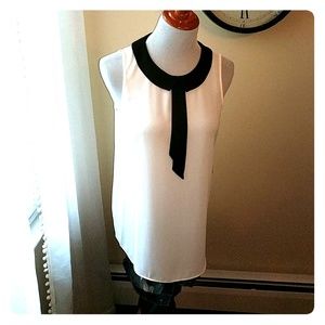 Vince Camuto sheer polyester top